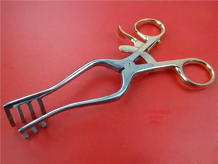 

self-reating Retractor 140mm 160mm blunt tips Veterinary Instrument