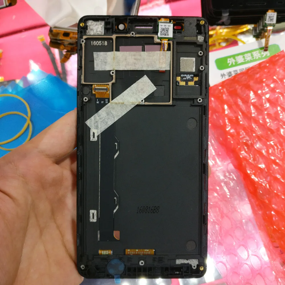 Оригинальный высококачественный черный ЖК дисплей 5 дюйма для Lenovo A7000 + сенсорный