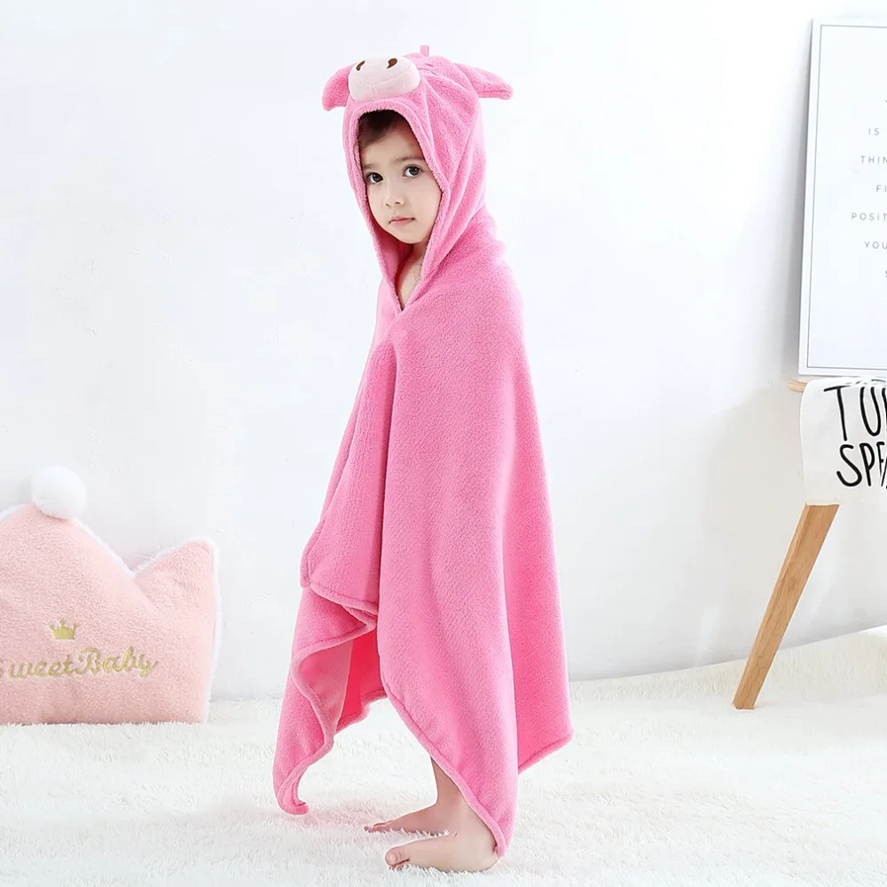 Прекрасный мультфильм животных коралловый бархат детей Ванна веревка для