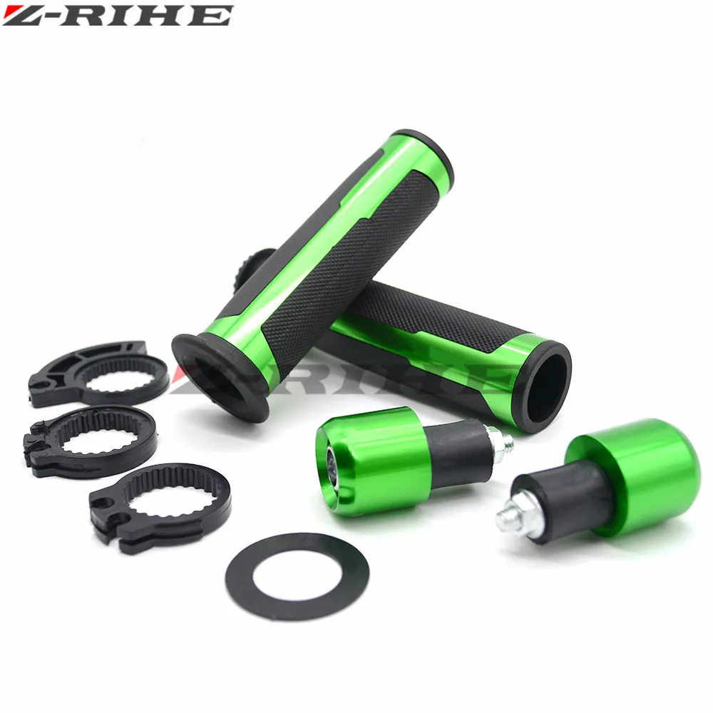 Motorcycle CNC handlebar Grips&ampends Suit for 22mm Handbar Kawasaki ZX6R ZX7R ZX10R ZX14R NINJA650R ER6N Z750 Z800 Z1000 | Автомобили и