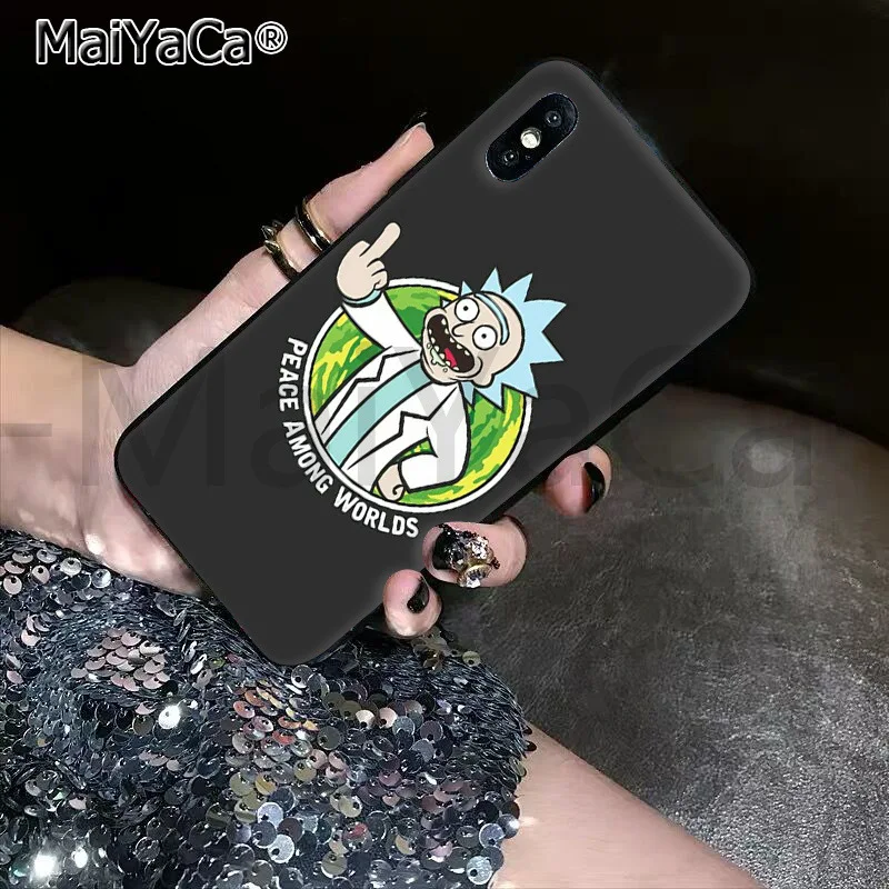 MaiYaCa Мягкий ТПУ силиконовый роскошный телефон мультфильм мариновка Рик и Морти для Apple iPhone11 pro 7 8 66S Plus X XS MAX 55S SE XR