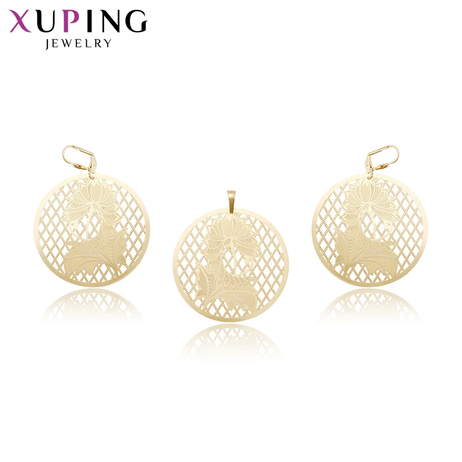 Xuping модный Сельский стиль позолоченный набор высокое качество имитация