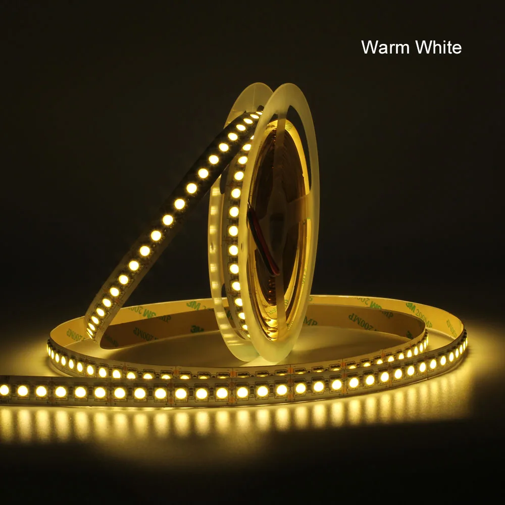SMD 5050 Светодиодная лента IP20 не Водонепроницаемая DC 12V 5M 600LED 120LED/M Белая теплая