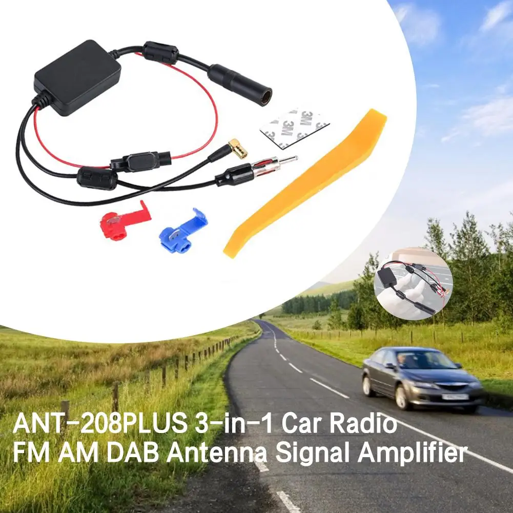 Для универсальной камеры 12V Авто ANT 208PLUS 3 в 1 автомобильное радио FM AM DAB антенна