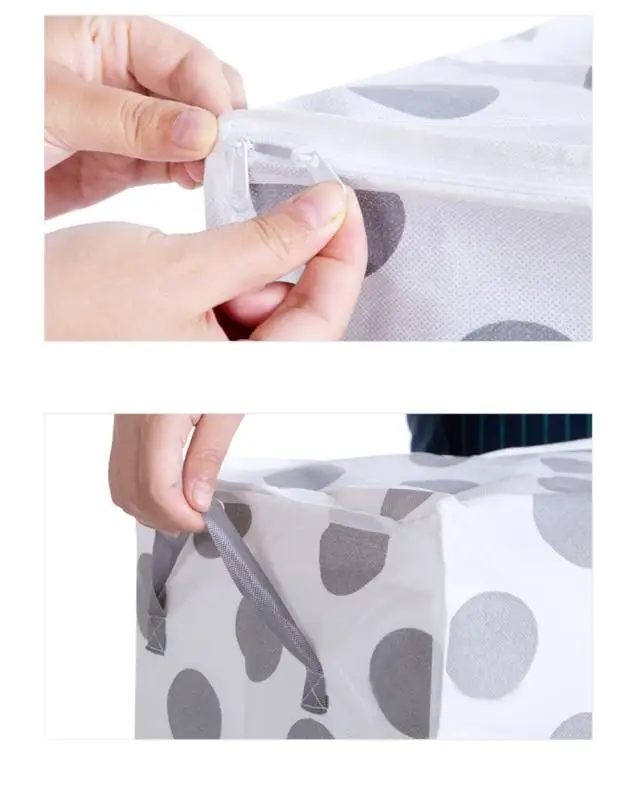 

Hot Sale Foldable Storage Bag Clothes Blanket Quilt Closet Sweater Organizer Box Pouches Non-Woven Family Save Space New 50p