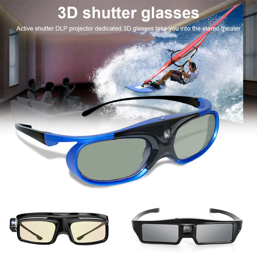 Горячие легкие активные перезаряжаемые 3D очки для DLP LINK проектора WIF66