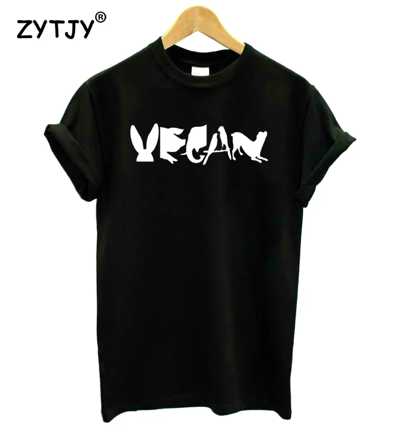 Vegan, с принтом животных, женская футболка, хлопок, повседневная, забавная, футболка для девушек, топ, футболка, хипстер, Tumblr, Прямая поставка, Z-1165