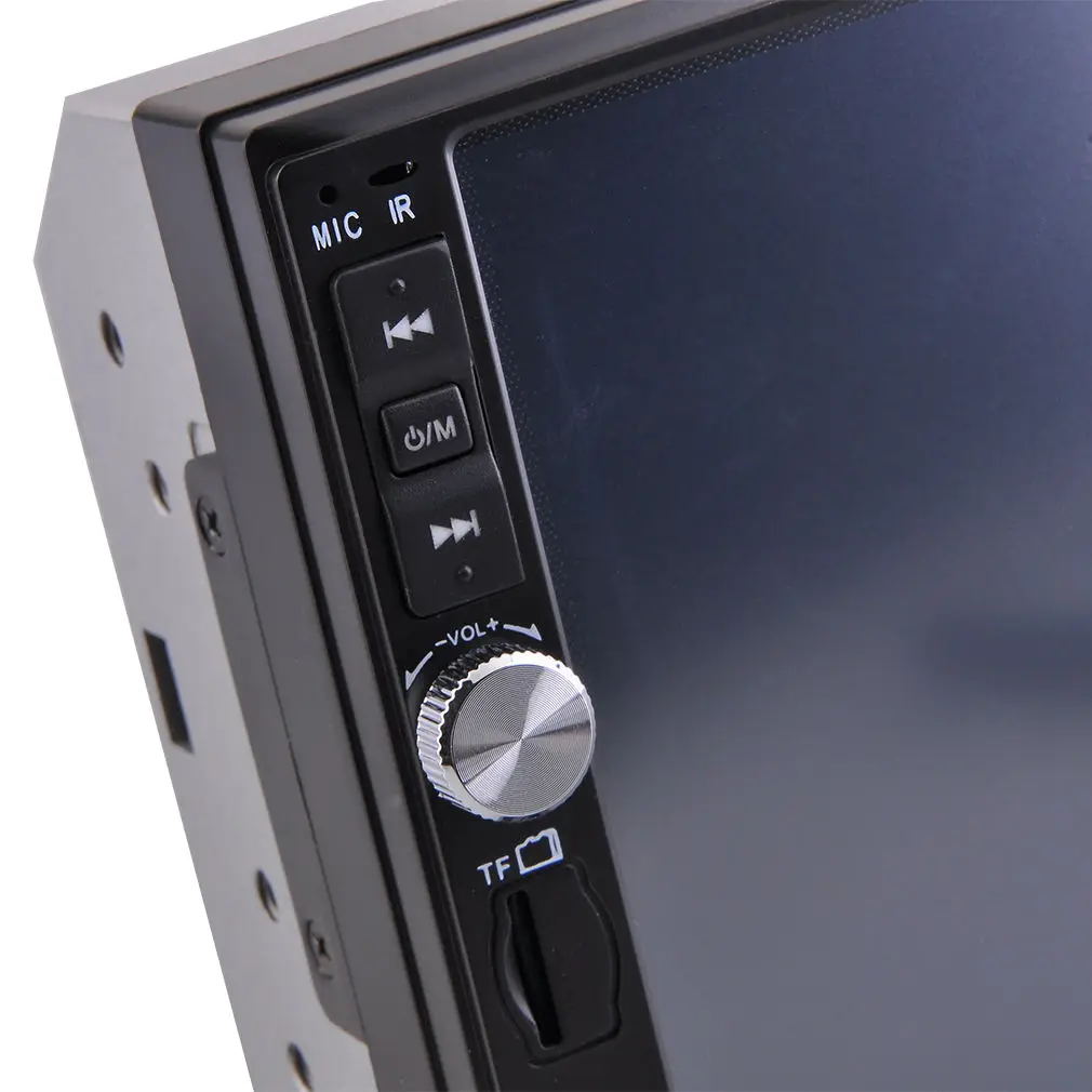 Bluetooth стерео Зеркало Ссылка Радио сенсорный 2 Din AUX/USB/FM 7 ''с тыловой камерой MP5 Автомобильный плеер Поддержка Sreering управление 12 В
