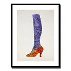 The Shoe By Andy Warhol Художественная печать постер на холсте Настенная картина для украшения без рамы LZ406