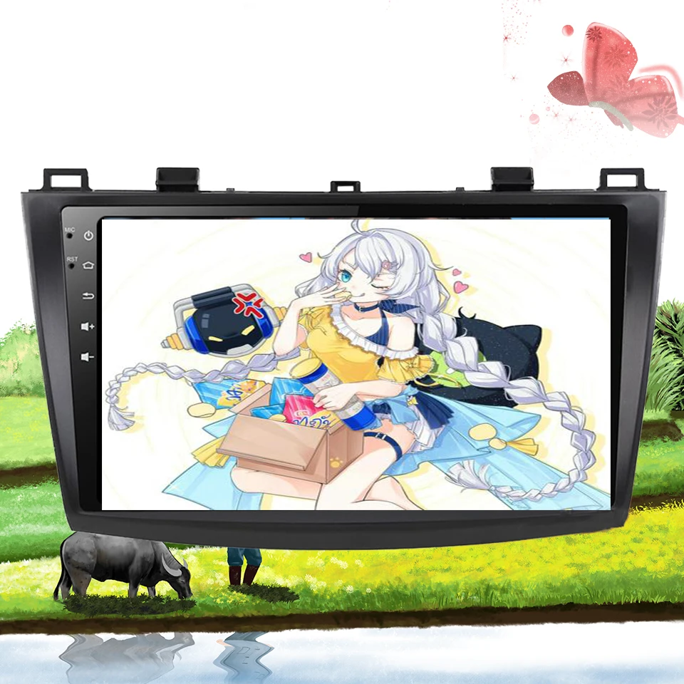 Android 10 0 Автомобильный dvd плеер для MAZDA 3 2009 2010 2011 2012 2013 2din 1024*600 gps навигация wifi