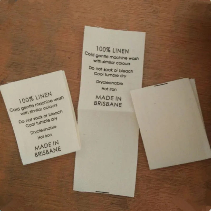 Ярлыки хлопковые бежевые для детской одежды 4 х5 см 1000 шт. | Дом и сад