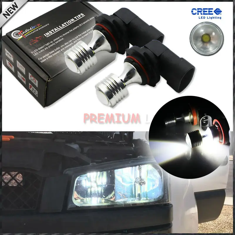 (2) 6000 К CRE'E 9005 HB3 Ксеноновые Белый 20 Вт Высокой Мощности 9011 LED Замена Лампы Для