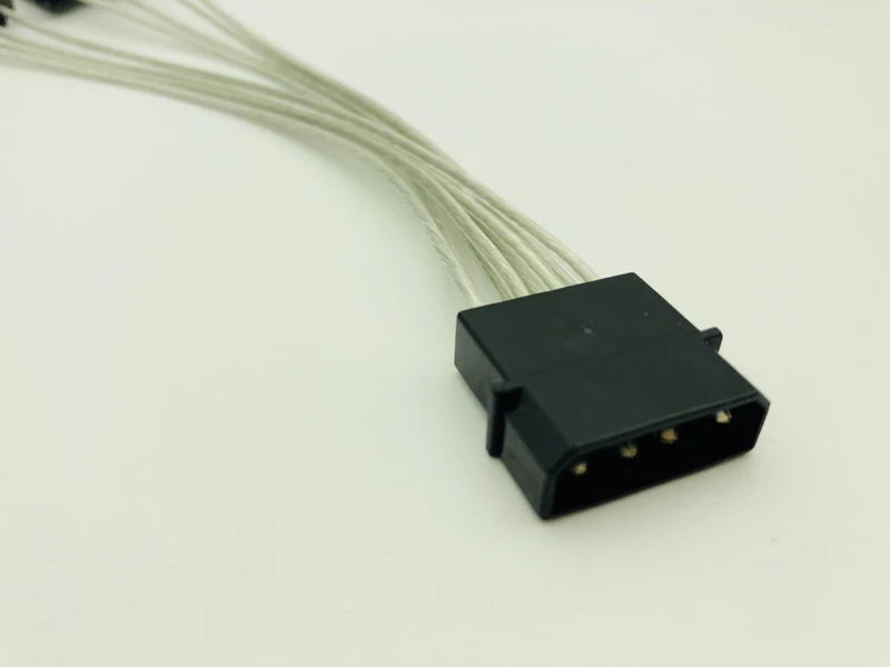 5 шт. 4 контактный штекер на 2 порта Molex IDE разъем питания Y образный сплиттер