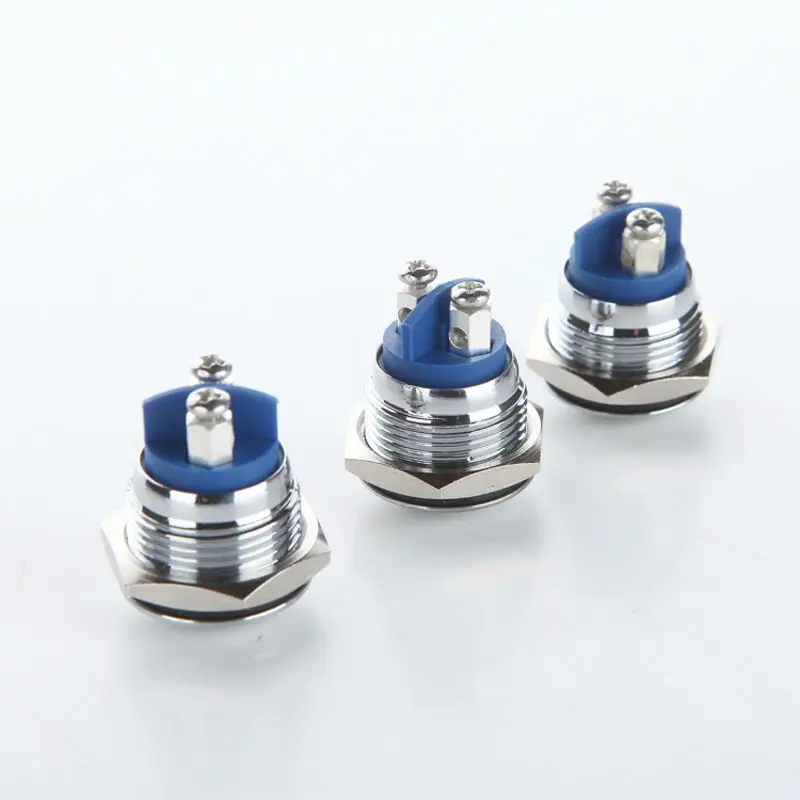 1 шт. 16 мм водонепроницаемый мгновенный снос круглая металлическая кнопка из