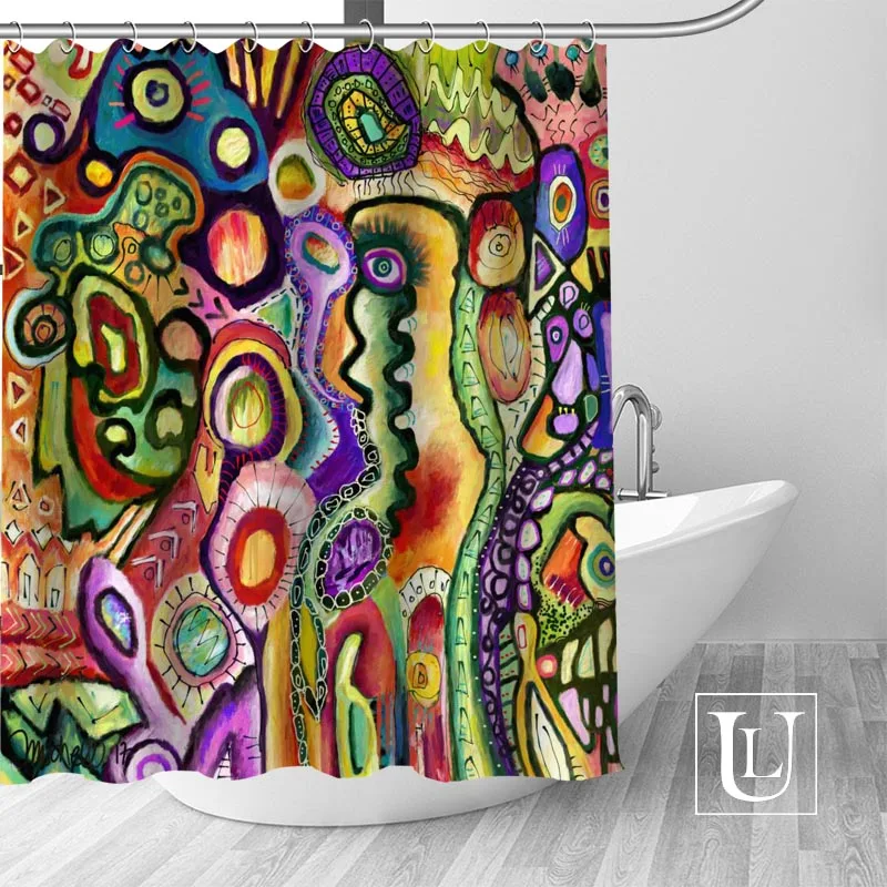 Водонепроницаемая занавеска для ванной комнаты Современная душа из полиэстера