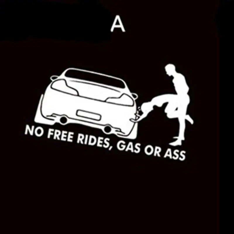 Gass или Ass &quotNo Free Rides&quot Автомобильная Наклейка на окно Грузовик Авто Бампер