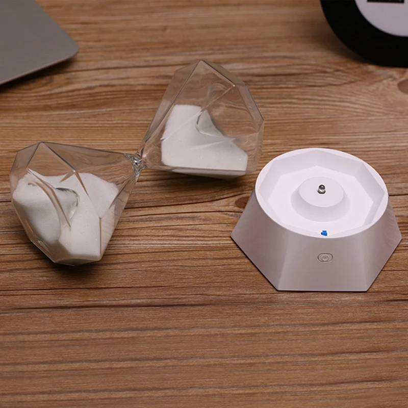 7 цветов Красочный светодиодный USB Алмазный песочные часы тактильный ночной