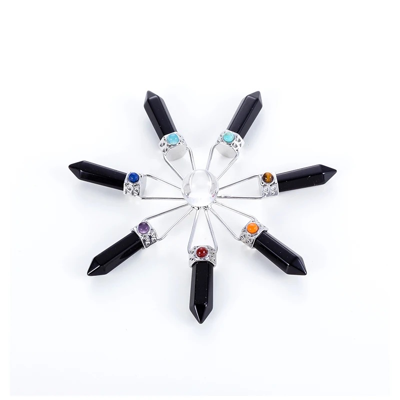 Рейки натуральный камень лечебный кристала кварц 7 точек генератор энергии