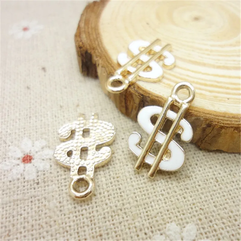 10 шт. 20*12 мм DIY дешевые ручные детали Эмаль Подвески сплав американский доллар