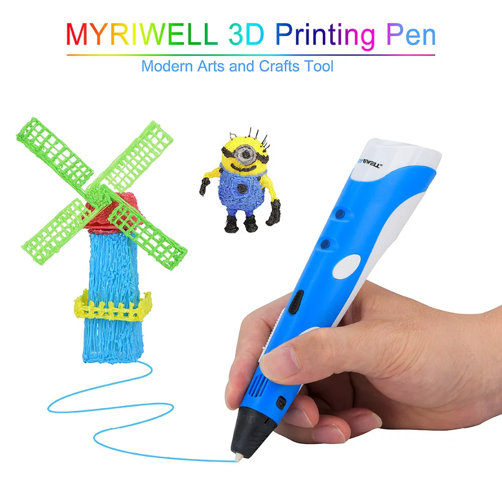 Myriwell Magic 3d принтер ручка для рисования 3D Ручка с 3 вида цветов ABS нити печать ручки