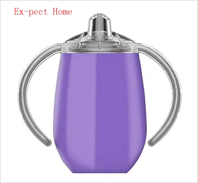 50шт 12 унций пустышка Яйцо Кружки Бокал для вина Стекло Двойная стенка из нержавеющей стали Вакуумная изоляция кофе Кружки с крышками.