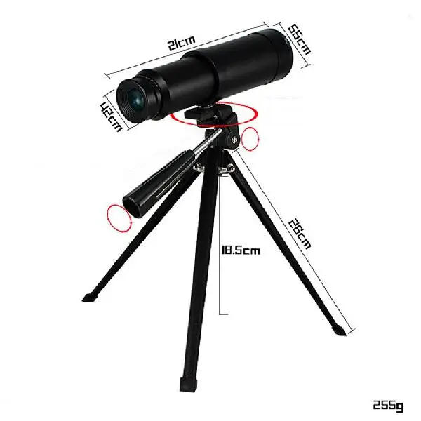 Mount Chain 10X50 HD широкоугольный Монокуляр телескоп высокой мощности BAK4 призма Универсальный адаптер для сотового телефона наблюдение за птицами Охота