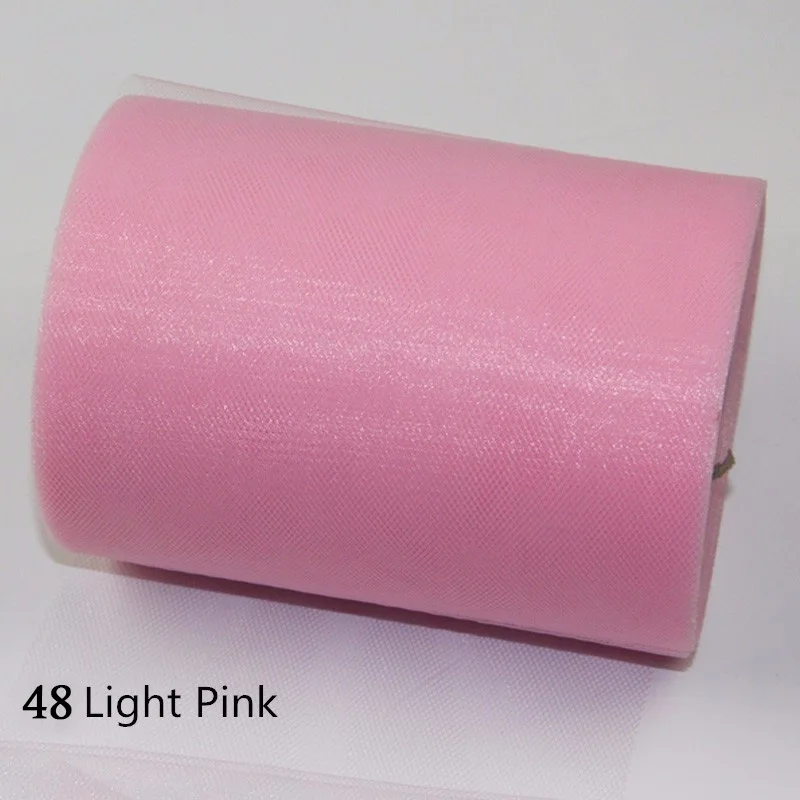 48 Mesh Tulle Roll 15cm 100 yards DIY Tutu Skirt Gift Wrapping For Birthday Baby Shower Christmas Wedding Party Supply Kids Favors - Цвет: 48