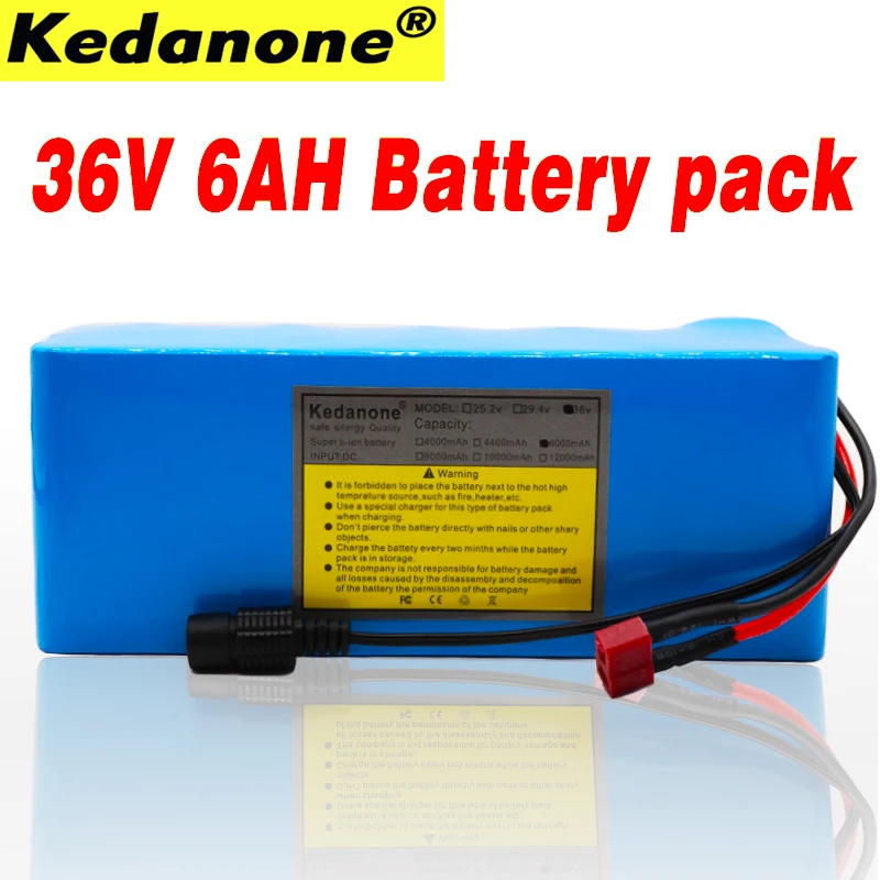 100% New original 36v Battery pack 6ah 500W 18650 lithium battery Electric bike with PVC case for electric bicycle | Электроника