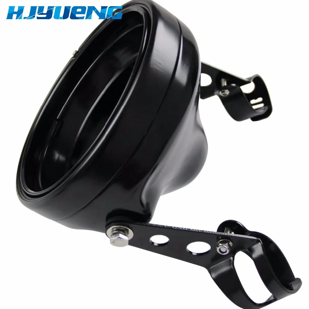 Для Harley Chopper Cafe Racer Bobber Curisers Круглая 7 &quotH4 мотоциклетная фара дюймов светодиодная