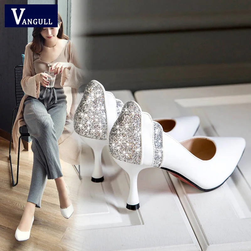 Новый стиль Модная элегантная женская обувь для вечеринок весна-зима 2018 белые