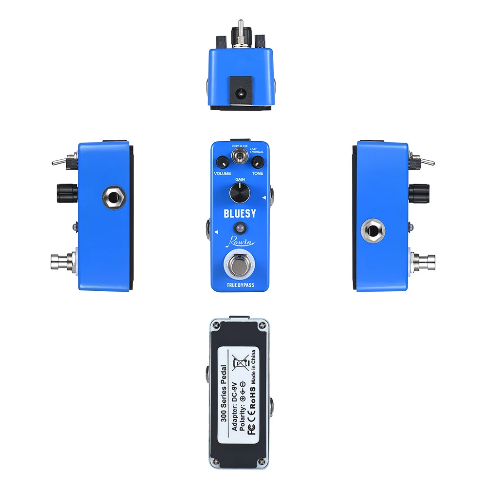 Rowin LEF 321 Bluesy педаль для гитары Блюз гитарного эффекта овердрайв корпус из