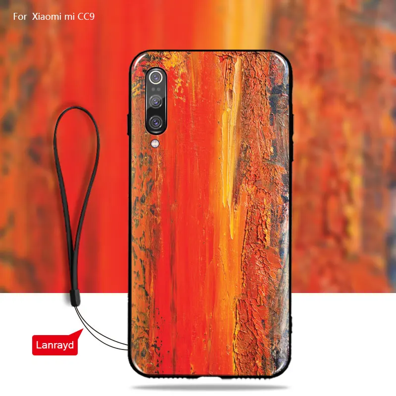 Чехол с деревянным лицевым покрытием для Xiaomi Mi CC9 чехол cc 9 Мягкий ТПУ силиконовый