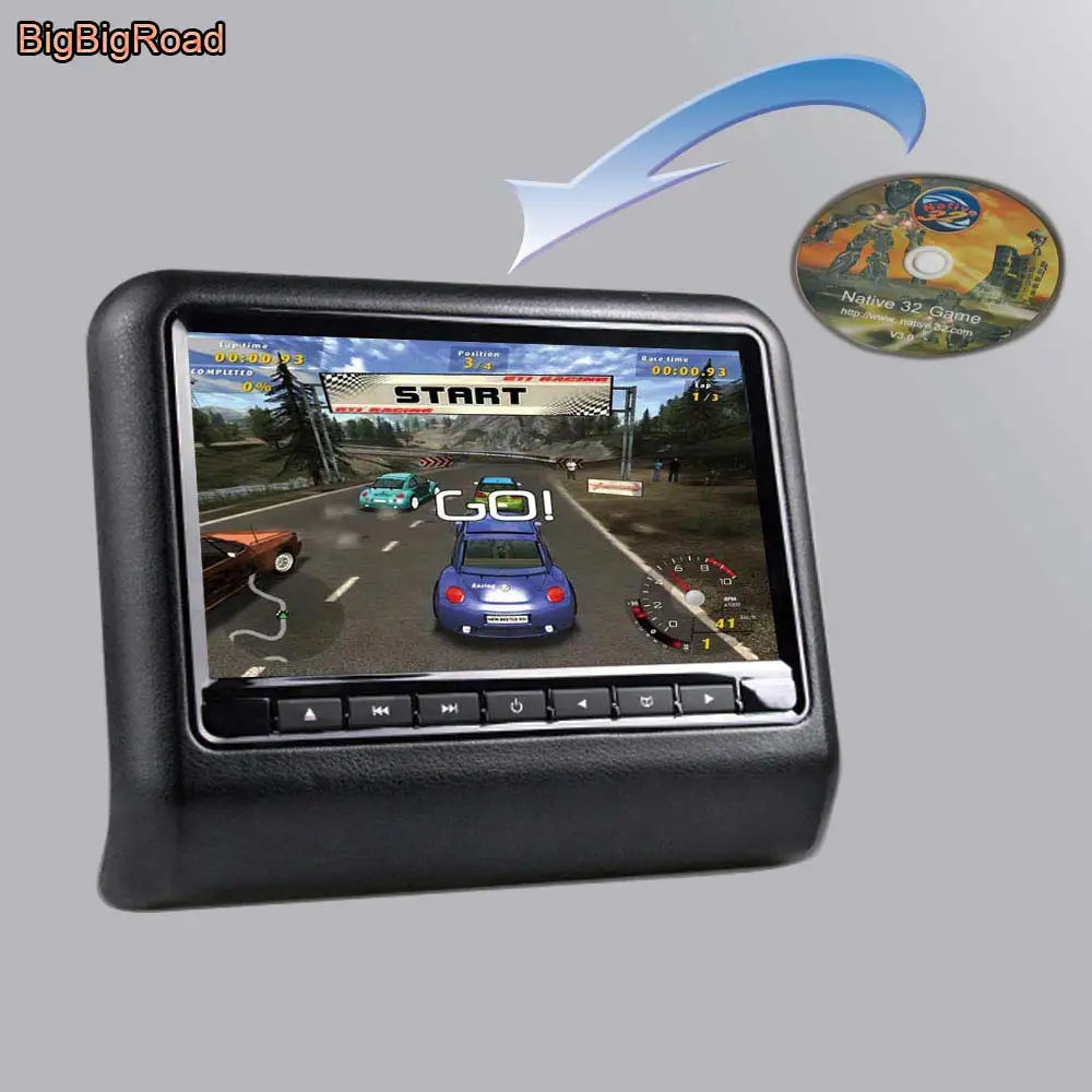 ЖК-дисплей BigBigRoad для подголовника автомобиля Ford Focus 2 10 1 дюйма HDMI USB SD | Автомобили