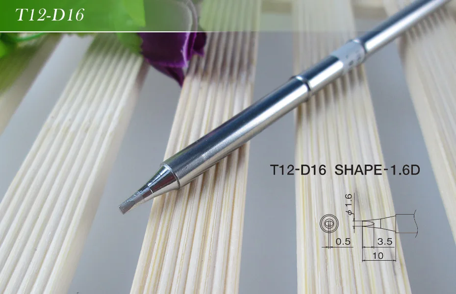 Наконечники для паяльника QUICKO SHAPE D Series T12 LED/O цифровой светодиодный ллер STC/STM32 D4 DL32