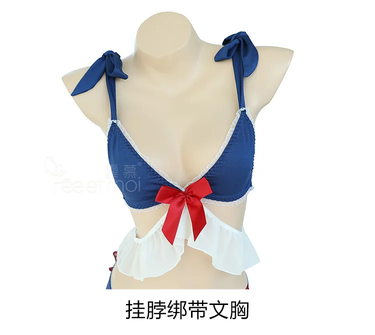 Сексуальная Косплей каваи белье Ropa сексуальный Para El Sexo Костюм Униформа Студенческие костюмы принцесса Бант костюм сексуальное нижнее белье юбка
