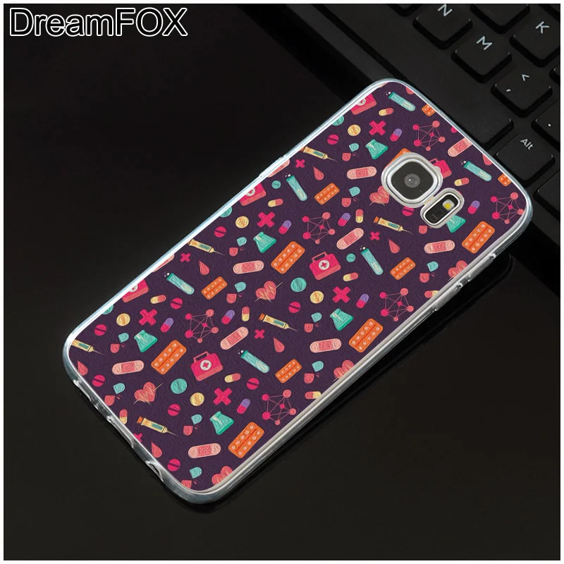 DREAMFOX M271 Nurse Medical Medicine Soft TPU Silicone Cover Case For Samsung Galaxy S5 S6 S7 S8 S9 S10 5G S10E Lite Edge Plus |