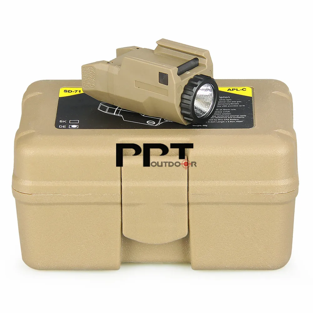 TRIJICON тактический фонарик APL-C свет мини пистолет свет Постоянный/Мгновенный/Стробоскоп 200 люмен Для Пистолетов Glock Rail PP15-0126