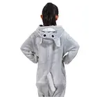 Детский Kugurumi комбинезон в виде животных серого Тоторо фланелевый костюм для косплея весь пижамы Одна деталь детская одежда для отдыха для мальчиков и девочек, зимняя Пижама, одежда для сна