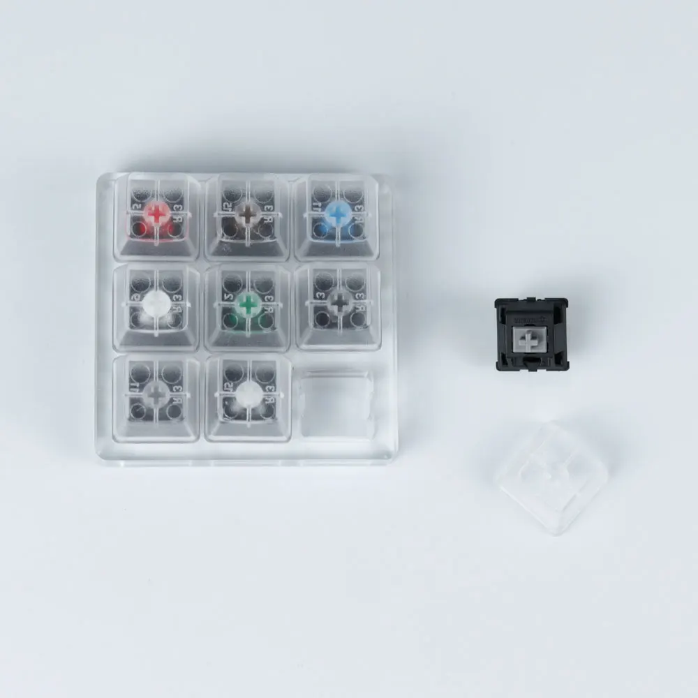 Тестер переключателей cherry kailh gateron Zealio переключатели Sampler механическая клавиатура акриловая основа полупрозрачные брелки инструмент для тестирования