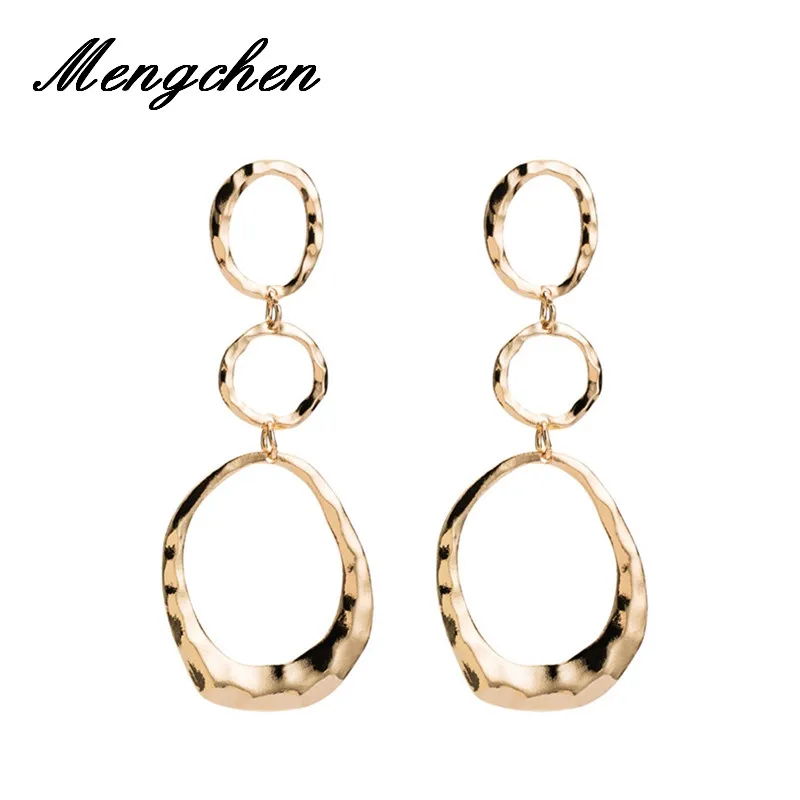 

Многослойные серьги из сплава, с вырезами, геометрической формы, очаровывает серьги для женщин, богемные, свадебные, подарочные серьги для д...