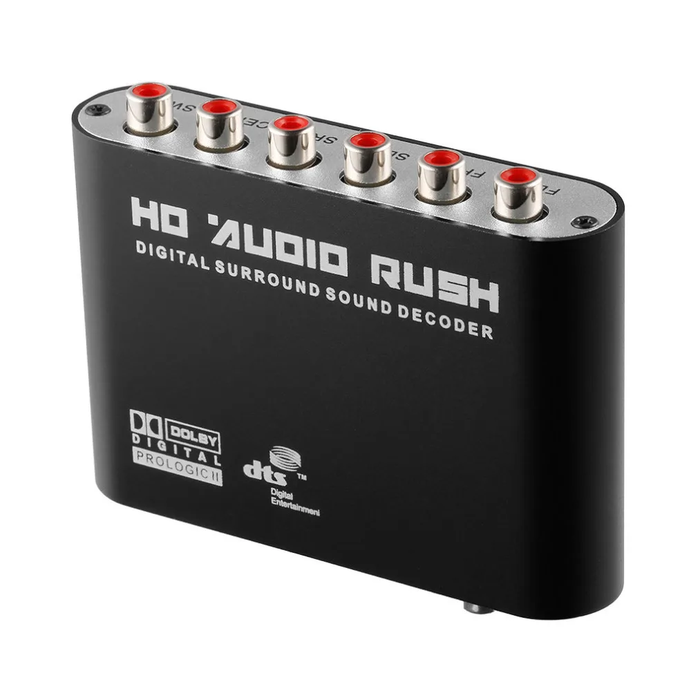 5 1 аудио цифровой звуковой декодер DTS/AC3 оптический Toslink к аналоговый RCA стерео