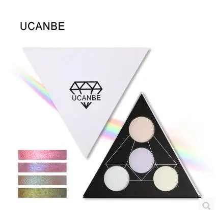 Ucanbe Треугольники блеск обнаженной тени для век ucanbe бренд Палитры