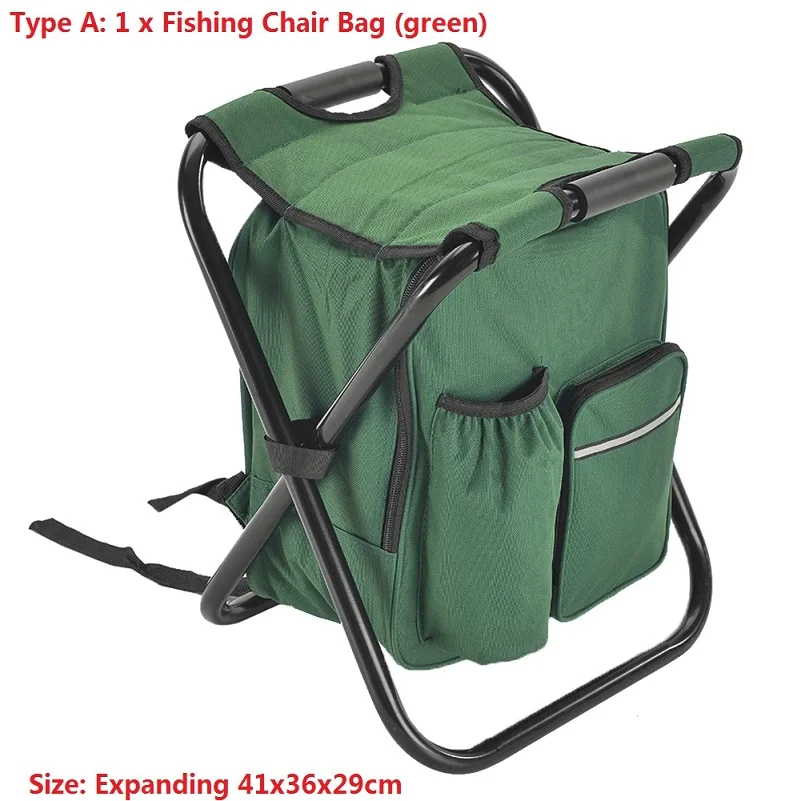 Type A Chair Bag 03 Горячая складной стул для кемпинга, рыбалки, стул, портативный рюкзак, кулер, изолированная сумка для пикника, Походное сиденье, настольные сумки, Pesca Iscas, снасти - Цвет: Type A Chair Bag 03