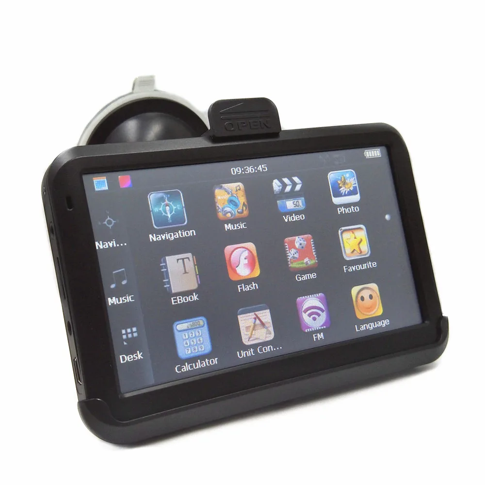 Новинка 5 дюймов Автомобильный gps навигация 8G стерео система со спутниковой навигацией MTK800M+ FM передатчик+ Карты, Bluetooth, AV-IN и камера заднего вида на выбор
