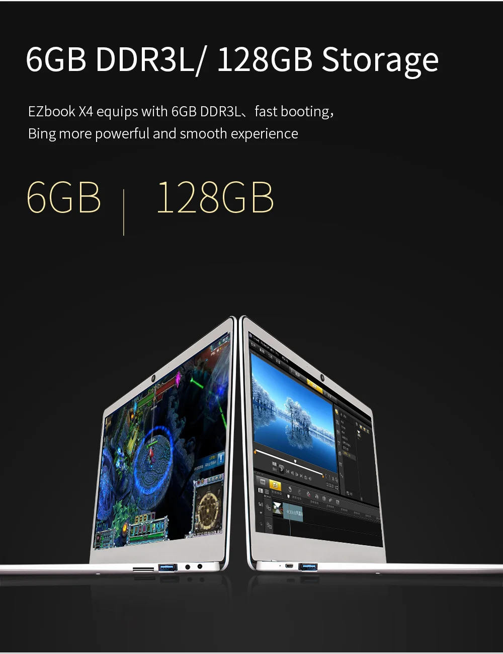 Jumper EZbook X4 ноутбук 14,0 ''Windows 10 Intel Apollo Lake J3455 ПК четырехъядерный 1,5 ГГц 6 ГБ+ 128 Гб ноутбук 2 МП 4600 мАч