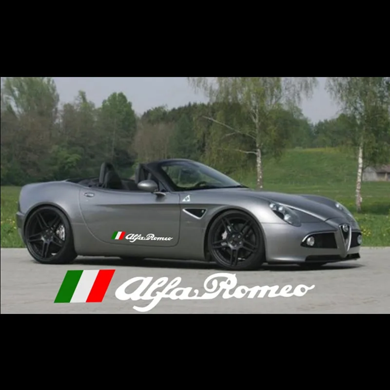 1 комплект/2 шт. новый флаг Alfa Romeo из Италии автомобильная боковая эмблема значок