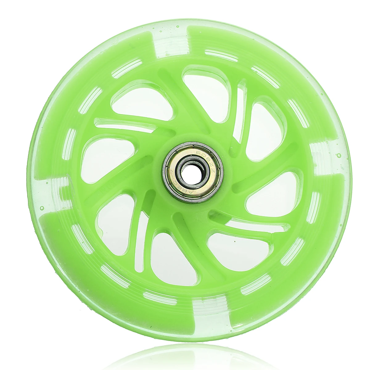 Зеленый 120mm LED Flash Light Up Scooter Wheel Flash Wheel for Scooter Inline Skates 2 ABED-7 Bearing - Цвет: Зеленый
