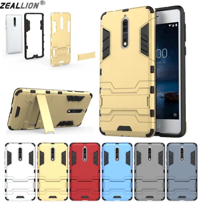 ZEALLION для Nokia 1 N2 3 5 6 8 7 Plus Sirocco Hybrid Armor противоударный жесткий пластиковый
