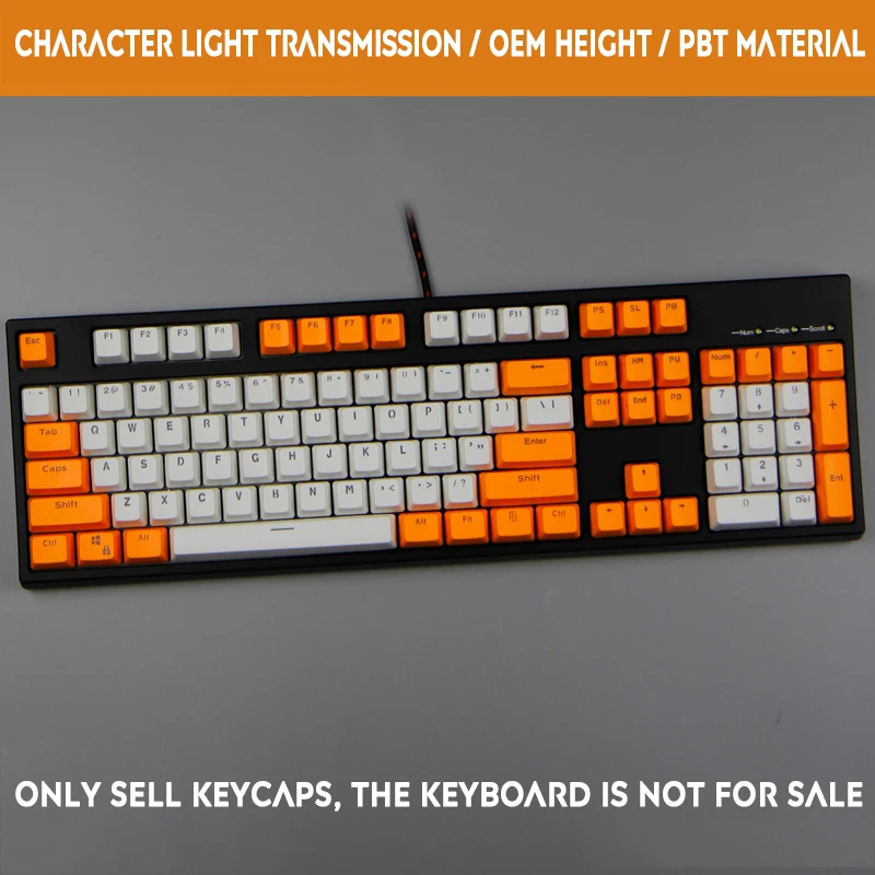 104 ключа PBT Raindrop Dolch на заказ механическая клавиатура Keycap двойной цвет слово
