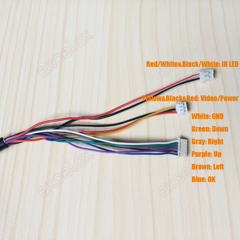 10 шт./лот 80 см 11Pin Женский BNC видео 12 в пост. Тока мощность OSD меню управления кабель